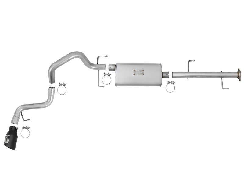 aFe Scorpion 2-1/2in Aluminized Steel Cat-Back Exhaust w/ Black Tips 07-17 Toyota FJ Cruiser V6 4.0L - 49-06039-B