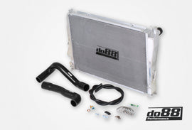 do88 00-06 BMW M3 (E46) Aluminum Radiator w/Black Hoses - WC-310-S