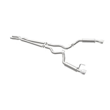 Load image into Gallery viewer, MagnaFlow Cat Back, SS, 2.5in, Competition, Dual Split Polished 4.5in Tips 2015 Ford Mustang V6 3.7L - 19099