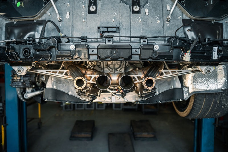 Corsa 23-25 Chevrolet Corvette C8 Z06 3in Valved Cat-Back Exhaust Muffler Delete Track Systemw/o Tip - 21113