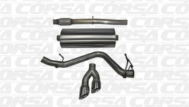 Corsa 14-19 GMC Sierra/Chevy Silv 1500 Crew Cab/Short Bed 5.3L V8 Polished Sport Single Side CB Exh - 14873