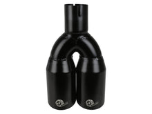 Load image into Gallery viewer, aFe MACH Force-Xp 409 Stainless Steel Clamp-on Exhaust Tip 2.5in Inlet 3.5in Outlet - Black - 49T25374-B12