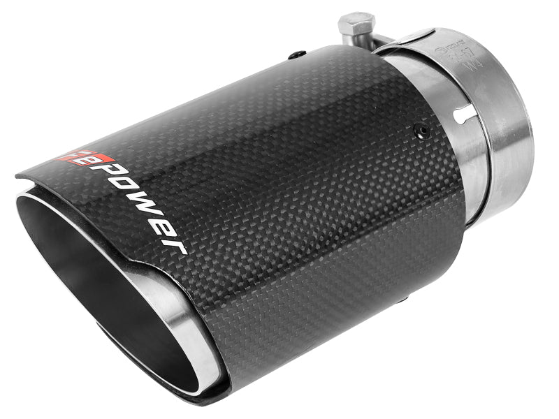 aFe MACH Force-Xp Universal Exhaust Tip 2-1/2 IN Inlet x 3-1/2 IN Outlet X 7 IN L - 49T25354-C07