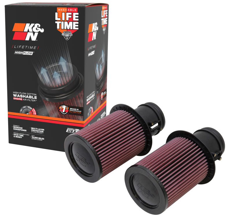 K&N Replacement Air Filter for 09-13 Audi R8 5.2L V10 / 09-13 Lamborghini Gallardo 5.2L V10 - E-0669