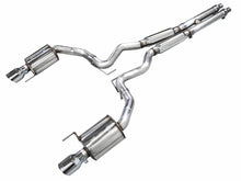 Load image into Gallery viewer, AWE Tuning 2024 Ford Mustang GT Fastback S650 RWD Touring Catback Exhaust w/ Dual Chrome Silver Tips - 3015-32650