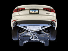 Load image into Gallery viewer, AWE Tuning Audi B9 A4 Track Edition Exhaust Dual Outlet - Chrome Silver Tips (Includes DP) - 3020-32024