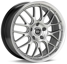 Load image into Gallery viewer, Enkei Lusso 18x7.5 42mm Offset 5x110 Bolt Pattern 72.6 Bore Dia Black w/ Machined Lip Wheel - 469-875-5142BK