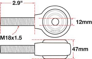 SPC Performance xAxis Rod End Ball Joint - 15771