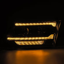 Load image into Gallery viewer, AlphaRex 09-18 RAM 1500 PRO-Series Proj Headlights Alpha-Black w/Sequential Signal &amp; Top/Middle DRL - 880563