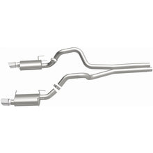 Load image into Gallery viewer, MagnaFlow 13 Ford Mustang Dual Split Rear Exit Stainless Cat Back Performance Exhaust (Street) - 15149