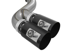 Load image into Gallery viewer, aFe Power 11-14 Ford F250/F350 6.7L Diesel Rebel XD 4in 409 SS DPF-Back Exhaust System - Black Tips - 49-43120-B