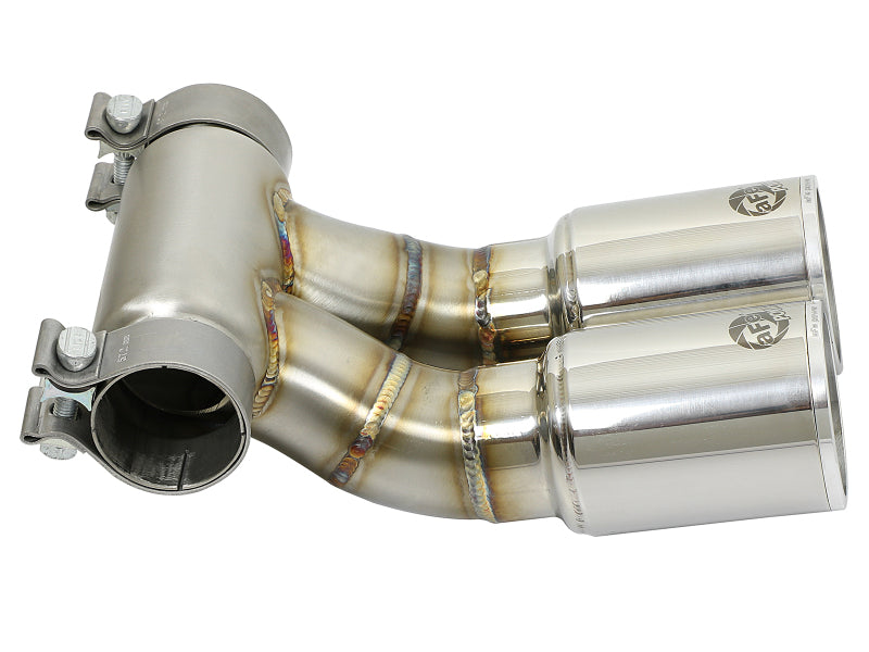 aFe Power 13-14 Porsche Cayman S / Boxster S Polish Exhaust Tip Upgrade - 49C36413-P