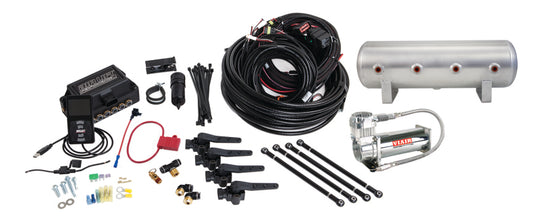 Air Lift Performance 3H (1/4 Air Line 2.5 Gal Raw Aluminum Tank VIAIR 444C Comp) - 27691
