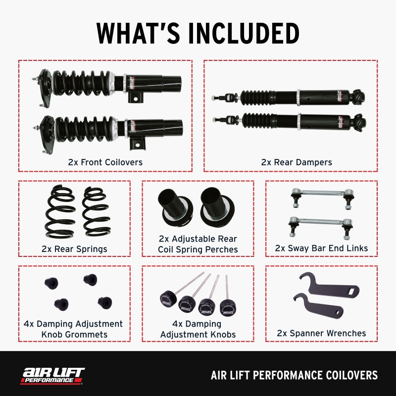 Air Lift Performance 05-14 Audi A3 / 06-14 VW GTI Coilover Kit - 79002