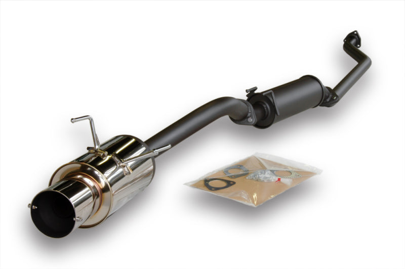 HKS 02-03 Acura RSX Base (non S) Hi Power Exhaust w/ Silencer (SUS304 NO COATING) - 32003-BH002