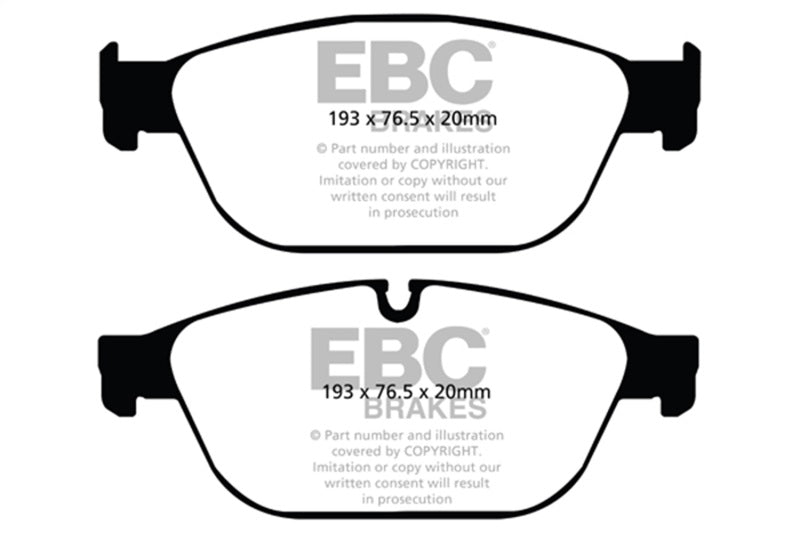 EBC 11-12 Audi A8 Quattro 3.0 Supercharged Greenstuff Front Brake Pads - DP22087
