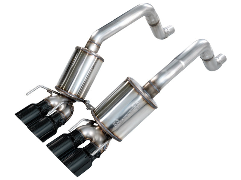 AWE Tuning 05-07 C6 Chevrolet Corvette 6.0L Touring Edition Axle-Back Exhaust w/ Diamond Black Tips - 3015-43660