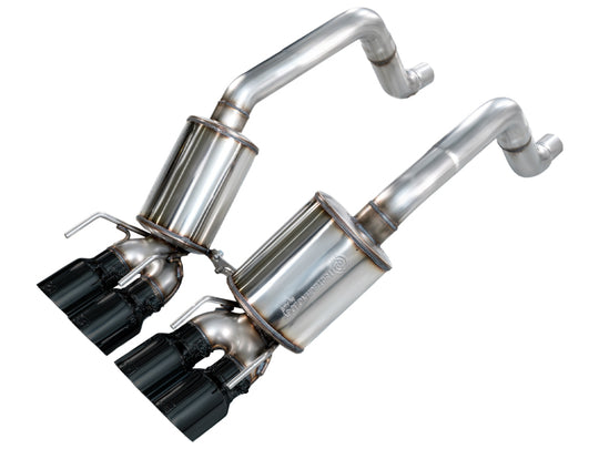 AWE Tuning 05-07 C6 Chevrolet Corvette 6.0L Touring Edition Axle-Back Exhaust w/ Diamond Black Tips - 3015-43660