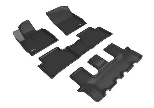 3D MAXpider 22-23 Kia Sorento 7-Seat Kagu Black R1 R2 R3 - L1KA06201509