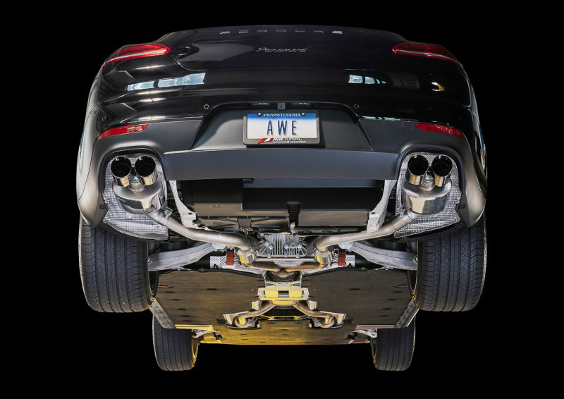 AWE Tuning Panamera 2/4 Touring Edition Exhaust (2014+) - w/Chrome Silver Tips - 3015-42042