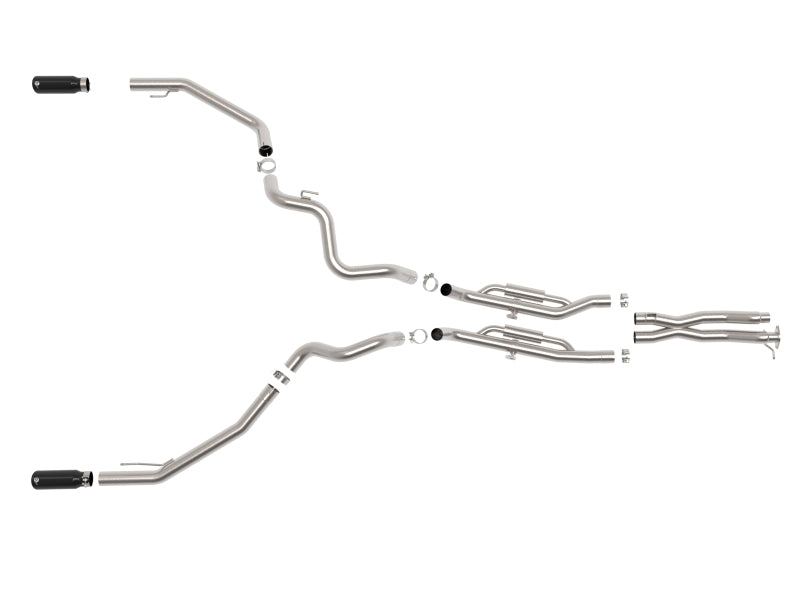 aFe Vulcan Series 3in 304SS Cat-Back Exhaust 24-25 Ford Ranger Raptor V6-3.0L (tt) w/ Black Tips - 49-33152-B