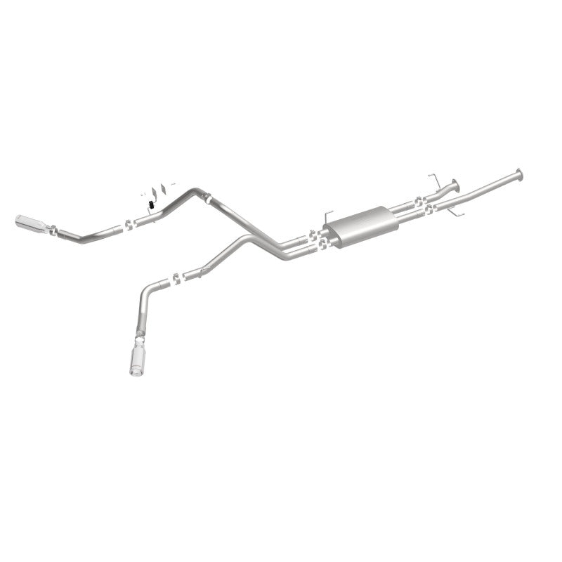 MagnaFlow Cat-Back 10-15 Toyota Tundra SC LB / CC SB 4.6L/5.7L V8 SS 2.5 Dual Split Rear 4in Tip - 19232