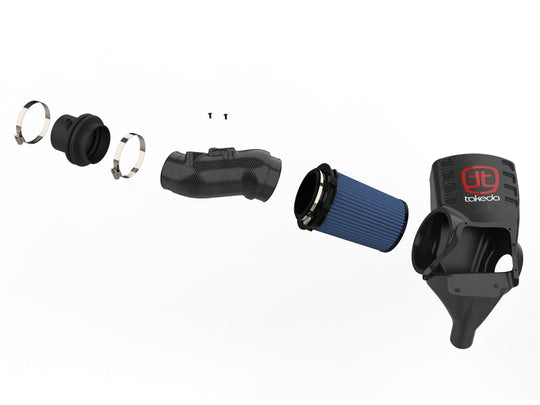 aFe Momentum Black Series Carbon Fiber CAIS w/Pro 5R Filter 17-18 Honda Civic Type R I4-2.0L (t) - 58-10002R