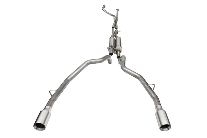 Corsa 2021-2024 Dodge Ram TRX Crew Cab Xtreme Catback Exhaust Dual Rear Satin Tip - 21189