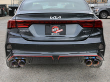 Load image into Gallery viewer, aFe 22-24 Kia Forte GT 1.6L 3in-2.5in 304 Stainless Steel Axle-Back Exhaust w/ Blue Flame Tips - 49-37039-L