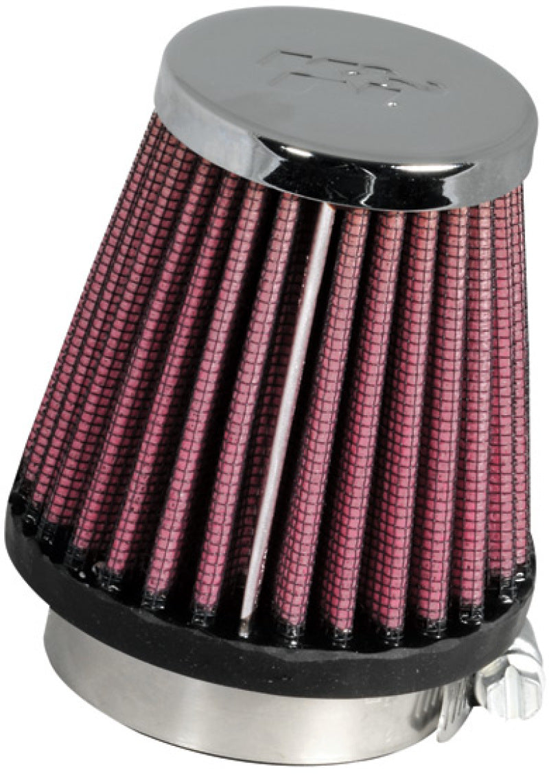 K&N Universal Chrome Filter 1 15/16 inch FLG / 3 inch Base / 2 inch Top / 3 inch Height - RC-1060