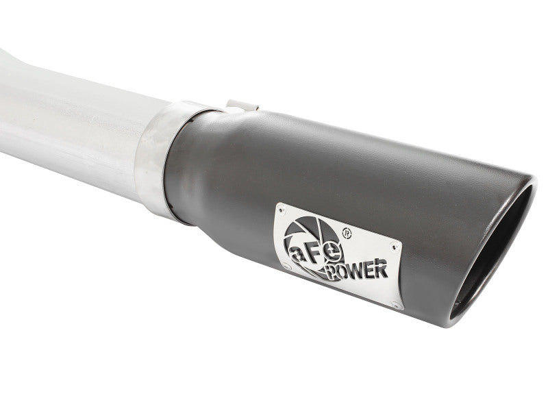 aFe MACHForce XP SS Exhaust 3in to 3.5in Cat-Back w/ Black Tip 15 Ford F-150 EcoBoost V6 2.7/3.5Ltt - 49-43068-B