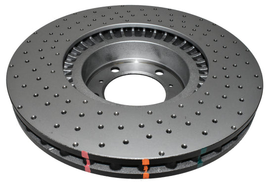 DBA 10-13 Porsche Panamera (Iron Rotor Excl GTS/Turbo/Turbo S) Front 4000 Series Cross Drilled Rotor - DBA42592XD