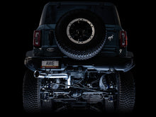 Load image into Gallery viewer, AWE Tuning 2021+ Ford Bronco 0FG Single Rear Exit Exhaust w/Chrome Silver Tip &amp; Bash Guard - 3015-22789