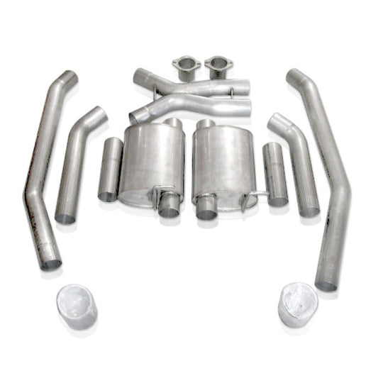 Stainless Works 2005-06 GTO 3in Catback Chambered Mufflers X-Pipe - 05GTOTMCB