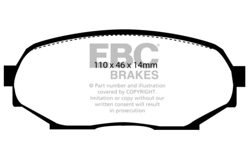 EBC 89-97 Mazda Miata 1.6L (NA) RP-X Race Front Brake Pads - DP8802RPX