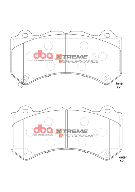 DBA 18-22 Jeep Grand Cherokee Trackhawk XP Performance Front Brake Pads - DB15039XP