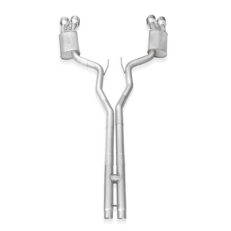 Stainless Works 2020 Ford GT500 Redline Catback H-Pipe Exhaust Factory Connect - Polished Tips - GT500CBHFCR