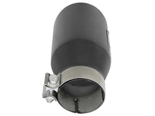 Load image into Gallery viewer, aFe MACH Force-Xp 3in 304 SS Metallic Black Exhaust Tip 3in In x 4-1/2in Out x 9in L Clamp-On Right - 49T30451-B091