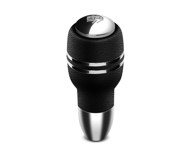 Momo Automatico Shift Knob - Black Leather, Chrome Insert - AUTOBK1