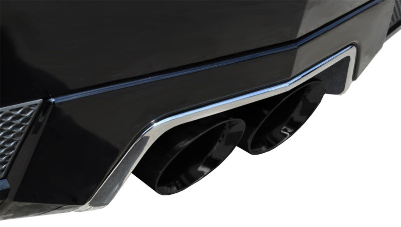 Corsa 2011-2015 Cadillac CTS Coupe V 6.2L V8 Black Sport Axle-Back Exhaust - 14942BLK