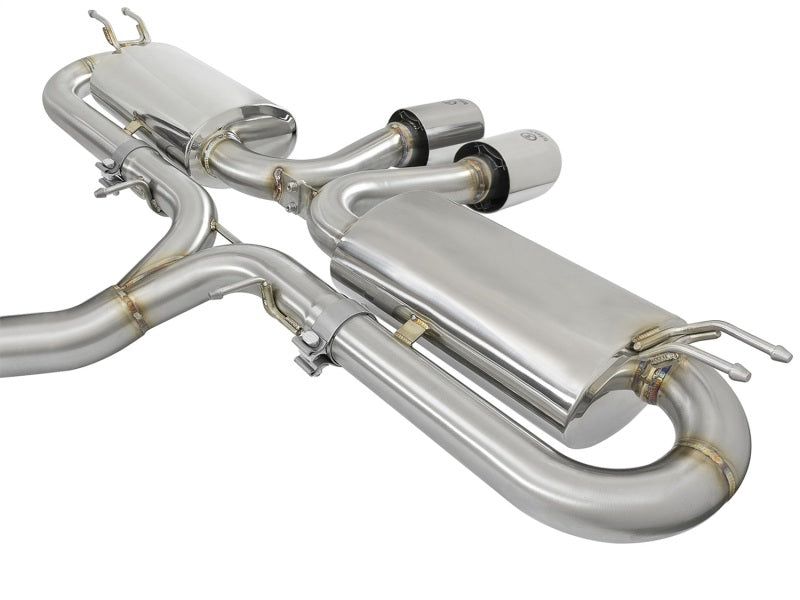 aFe Takeda 3in 304 SS Cat-Back Exhaust System w/ Polished Tips 2017 Honda Civic Si I4 1.5L (t) - 49-36618-P