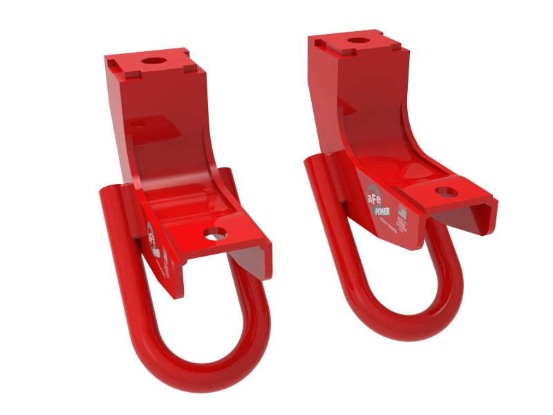 aFe Front Tow Hook Red 2022 Toyota Tundra 3.5L V6 - 450-72T001-R