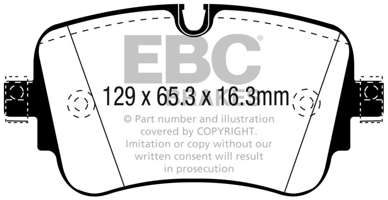 EBC 16-18 Audi Q7 Yellowstuff Rear Brake Pads - DP42299R