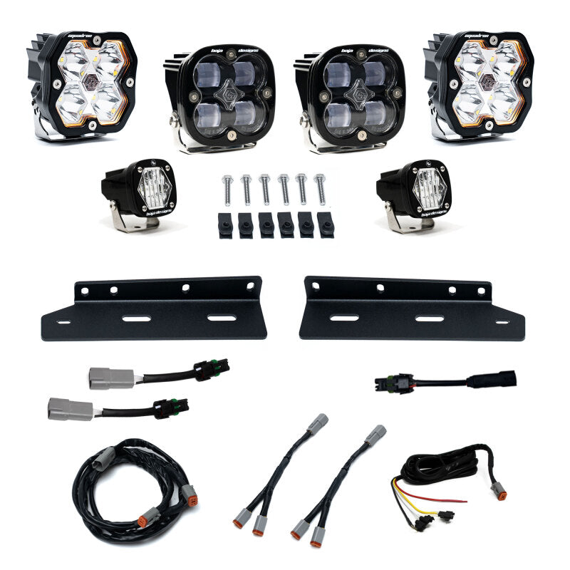 Baja Designs 21-25 Ford Raptor Squadron 2.0 Sport/S1 Fog Pocket Kit (Squadron SAE Fog) - Clear - 440019