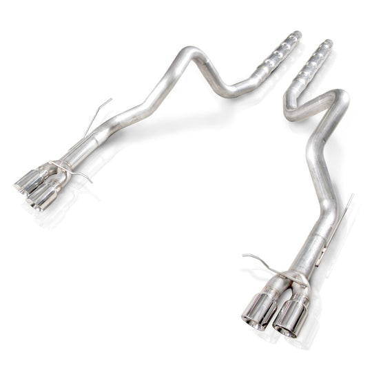 Stainless Works 2013-14 Ford Shelby GT500 3in Catback Retro Chambered Mufflers Resonator Delete - M14GTL