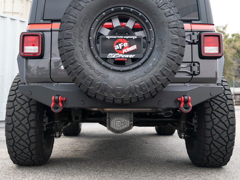aFe MACHForce XP 18-20 Jeep Wrangler (JL) L4-2.0L (t) 3in 409 SS Cat-Back Hi-Tuck Exhaust - 49-48079