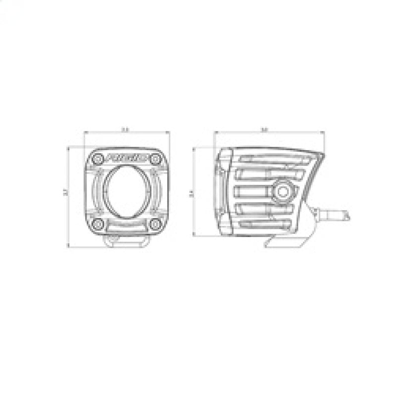 Rigid Industries Revolve Pod w/White Trim Ring - Pair - 490613