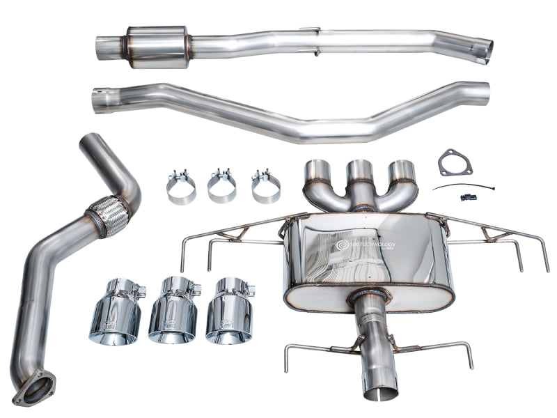 AWE Tuning 2024 Acura Integra Type S DE5 FWD Touring Edition Exhaust w/ Triple Chrome Silver Tips - 3015-52335