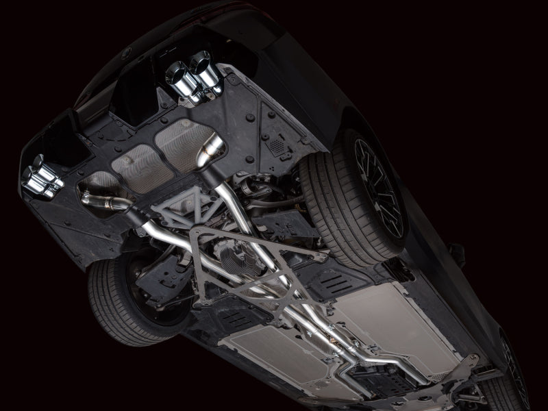 AWE Tuning BMW G90/G99 M5 Track Edition Cat-Back Exhaust - Chrome Silver Tips - 3020-42790