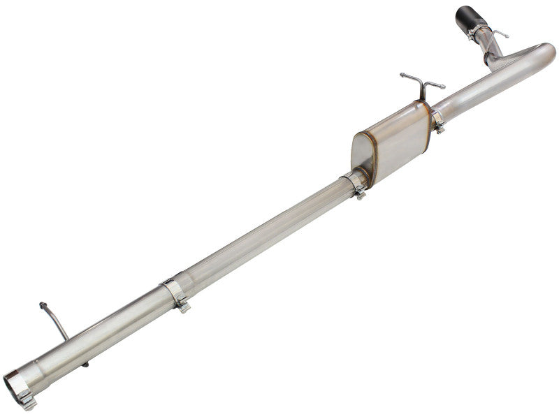 aFe MACHForce XP Exhaust 3in-3.5in SS Single Side Ext CB w/ Black Tip 99-04 Ford F150 V8 5.4L/6.8L - 49-43076-B